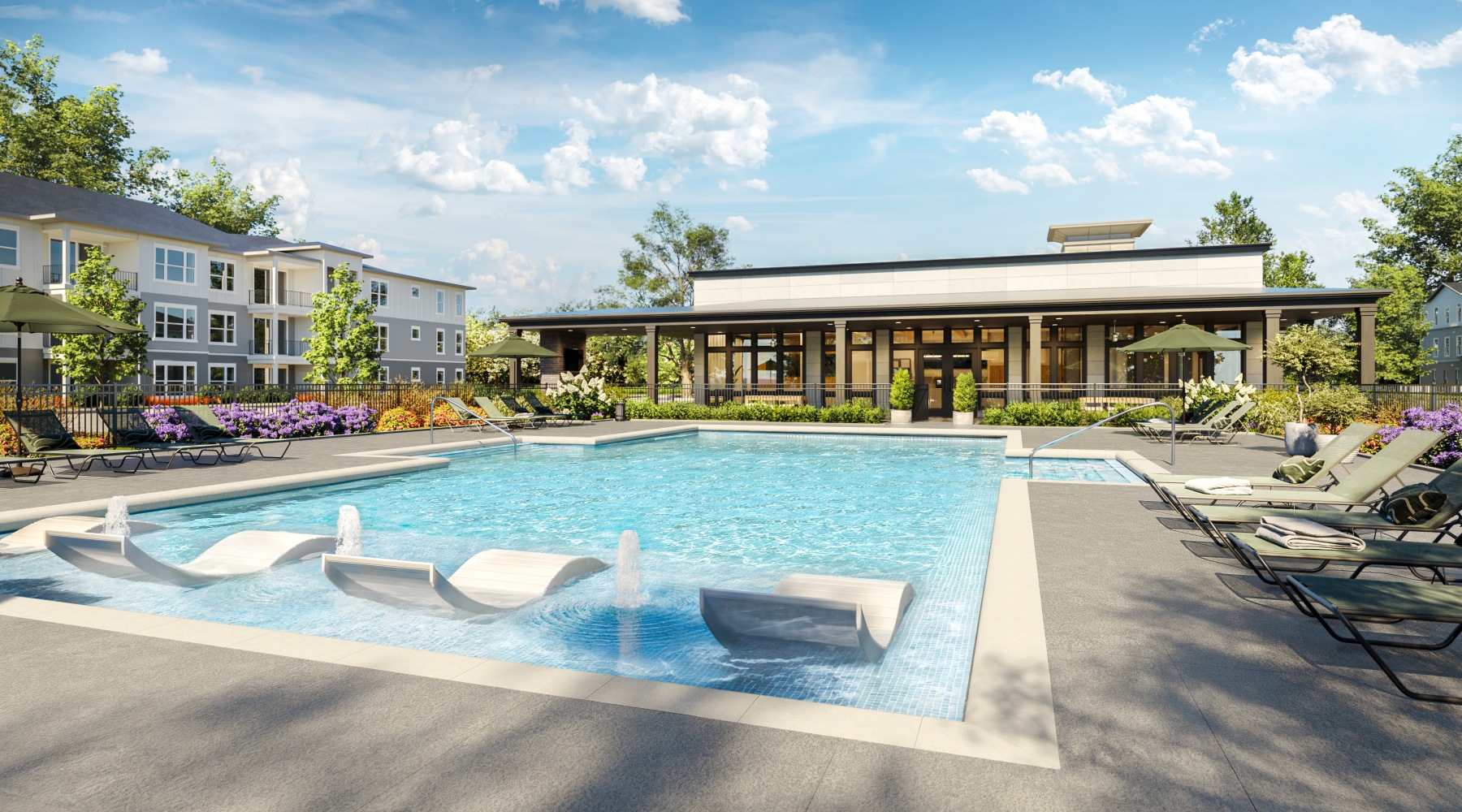 Sparkling resort Style Swimming Pool