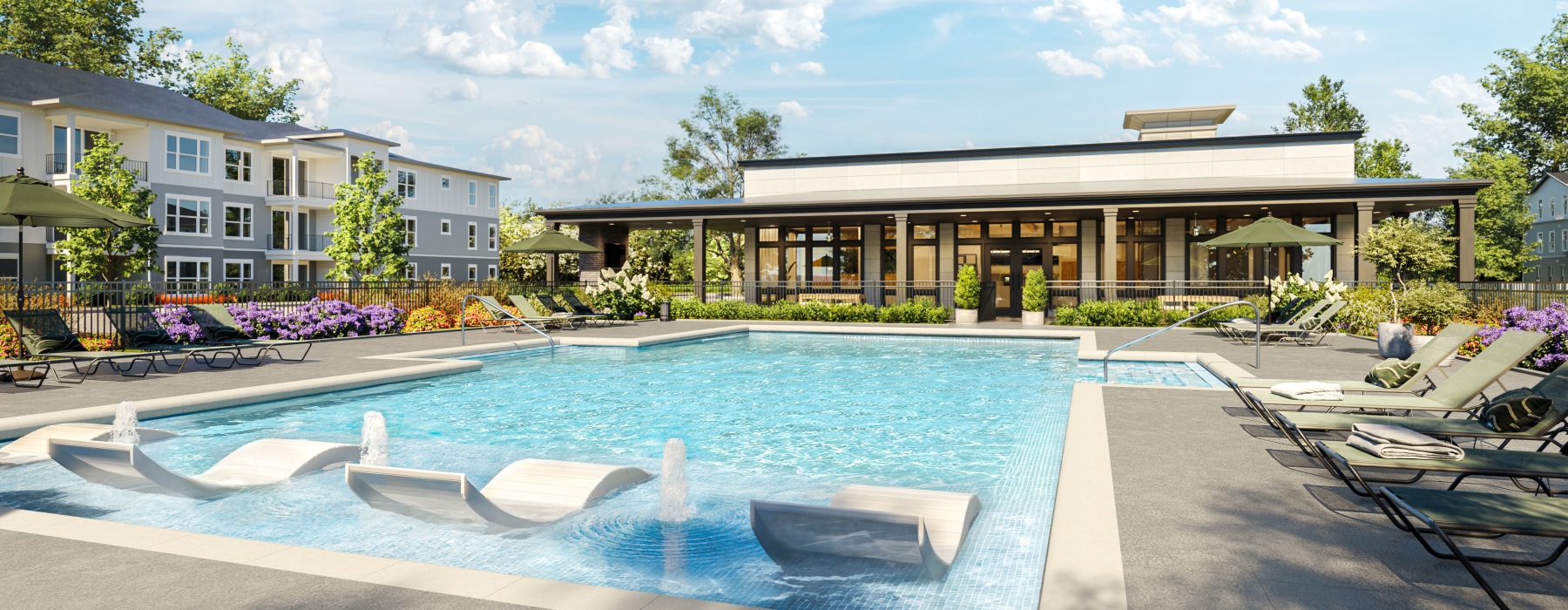 Sparkling resort Style Swimming Pool